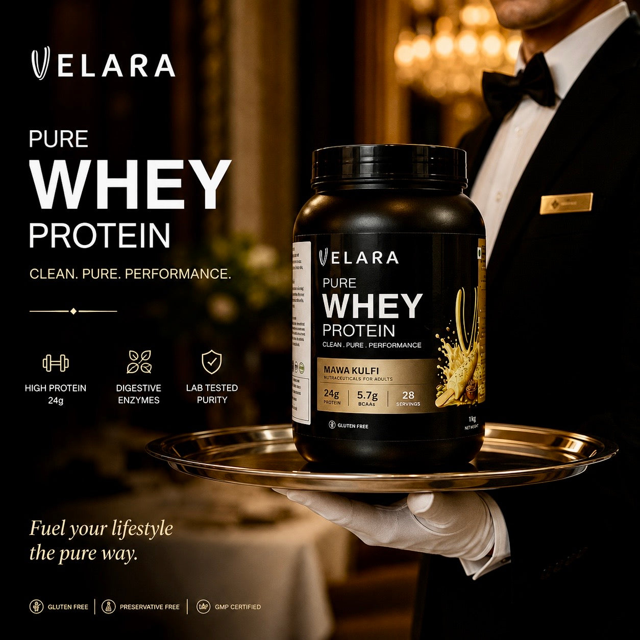 Whey protein- Mava Kulfi Flavor 1Kg