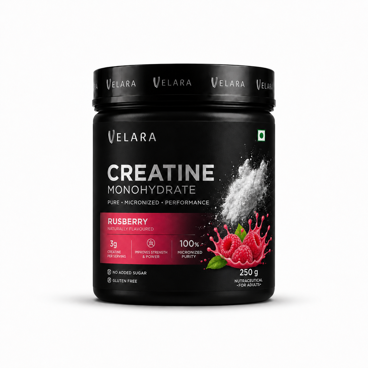 Creatine Monohydrate 250gm- rasberry flavor