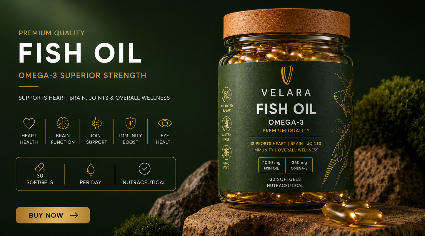 Fish Oil Omega-3 Supplement - 30 Tablets