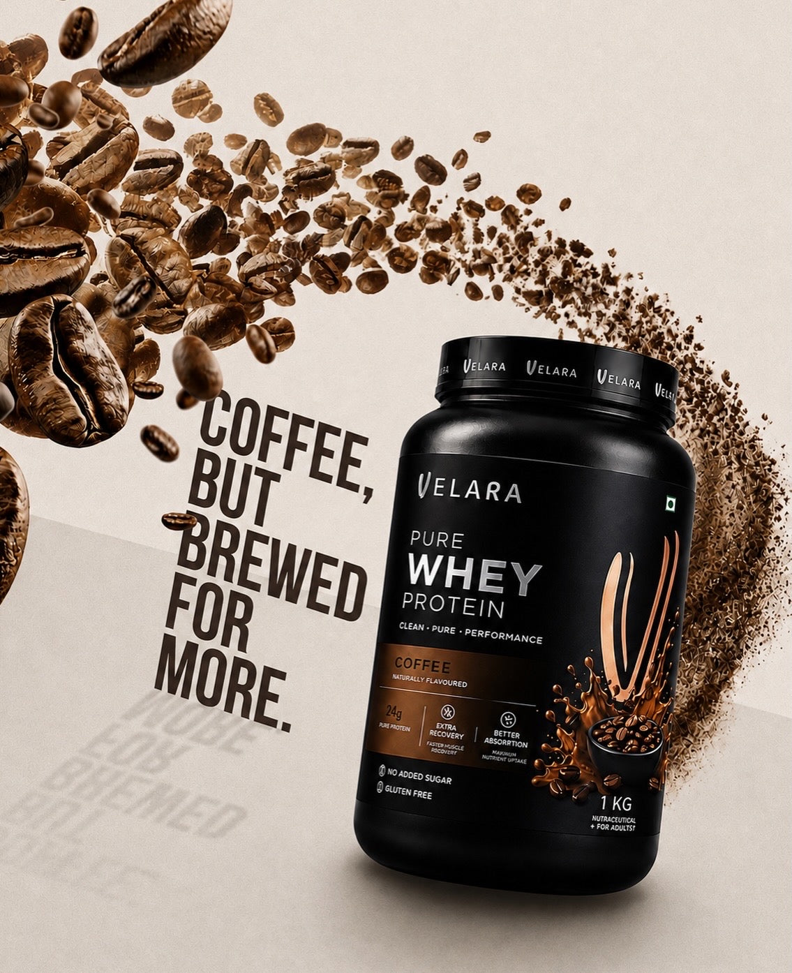 Whey Protein 1kg- Coffee Flavor