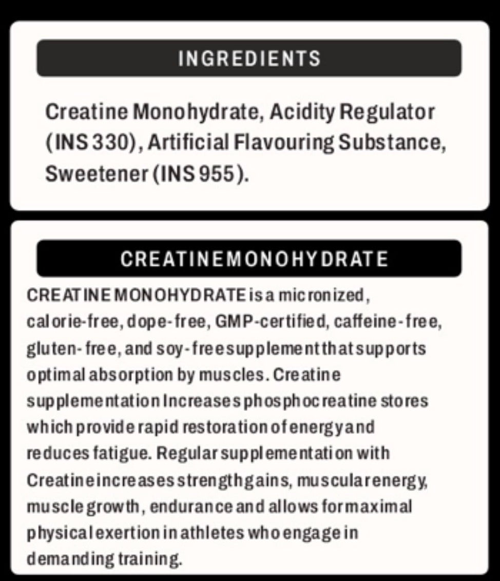 Creatine Combo pack- KIWI flavour